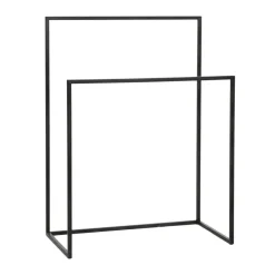 Pomax Étagères-FRITZ - porte-serviette - métal - L 60 x W 30 x H 80 cm - noir