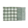 Pomax Linge De Table-GENOVA - set/3 serviettes - lin délavé - L 40 x W 40 cm - vert