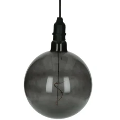 Pomax Luminaires Extérieurs-GLOW - lampe d'extérieur - verre / synthétique - DIA 20 cm - fumé