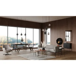 Pomax Luminaires Extérieurs-GLOW - lampe d'extérieur - verre / synthétique - DIA 20 cm - fumé