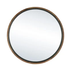 Pomax Miroirs-GRAMM - miroir - bois d'acacia - DIA 90 x W 4,5 cm - naturel/noir