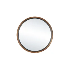 Pomax Miroirs-GRAMM - miroir - bois d'acacia - DIA 50 x W 4,5 cm - naturel/noir