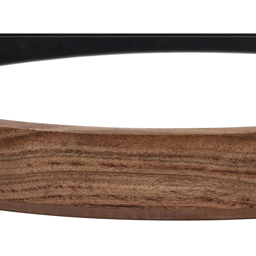 Pomax Miroirs-GRAMM - miroir - bois d'acacia - DIA 50 x W 4,5 cm - naturel/noir