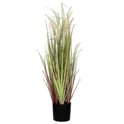 Pomax Plantes-GRASS - herbe artificielle - synthétique - DIA 11 x H 78 cm - beige