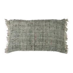 Pomax Coussins-GRUNGE - coussin - coton - L 50 x W 30 cm - vert