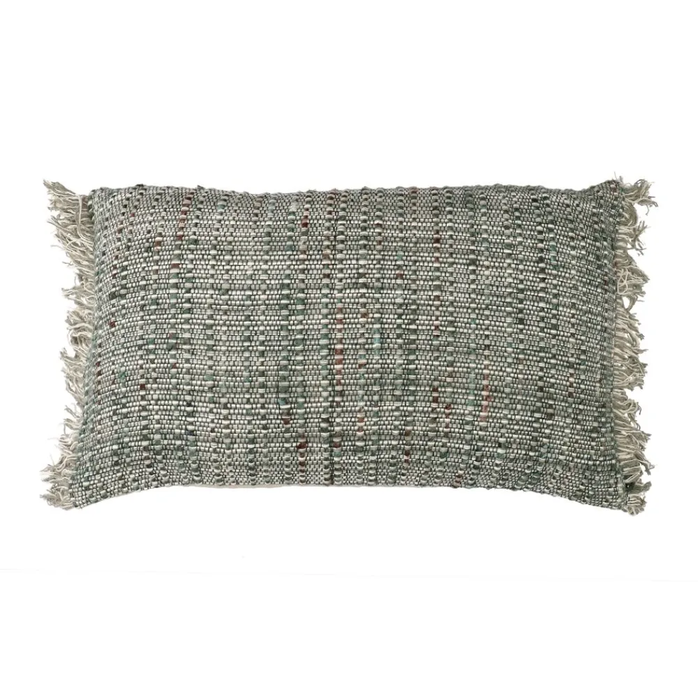 Pomax Coussins-GRUNGE - coussin - coton - L 50 x W 30 cm - vert