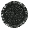 Pomax Linge De Table-GYULA - set de table - papier - DIA 40 cm - noir