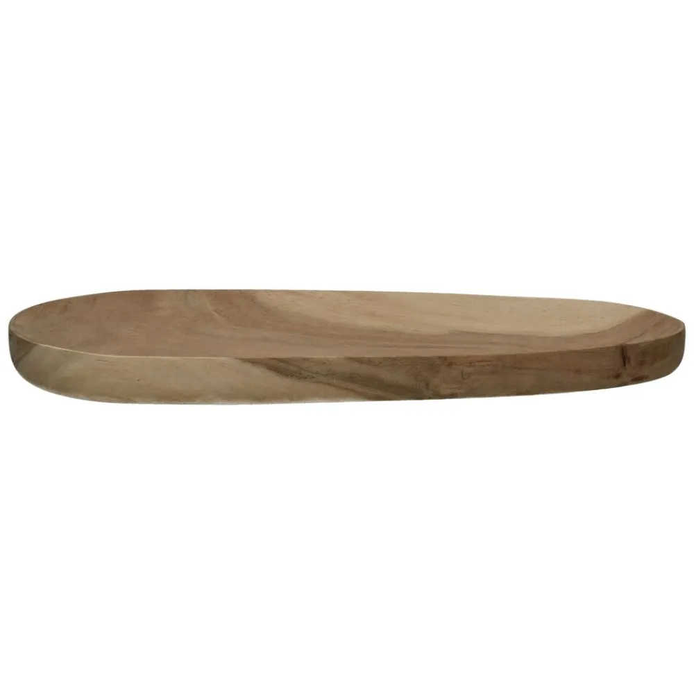 Pomax Accessoires-HARICOT - dessous de plat - bois d'acacia - L 35 x W 14 x H 2 cm - naturel