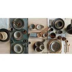 Pomax Accessoires-HARICOT - dessous de plat - bois d'acacia - L 35 x W 14 x H 2 cm - naturel