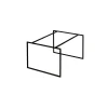 Pomax Concepts Modulaires-HEDON - pieds - métal - L 63 x W 50 x H 38 cm - noir