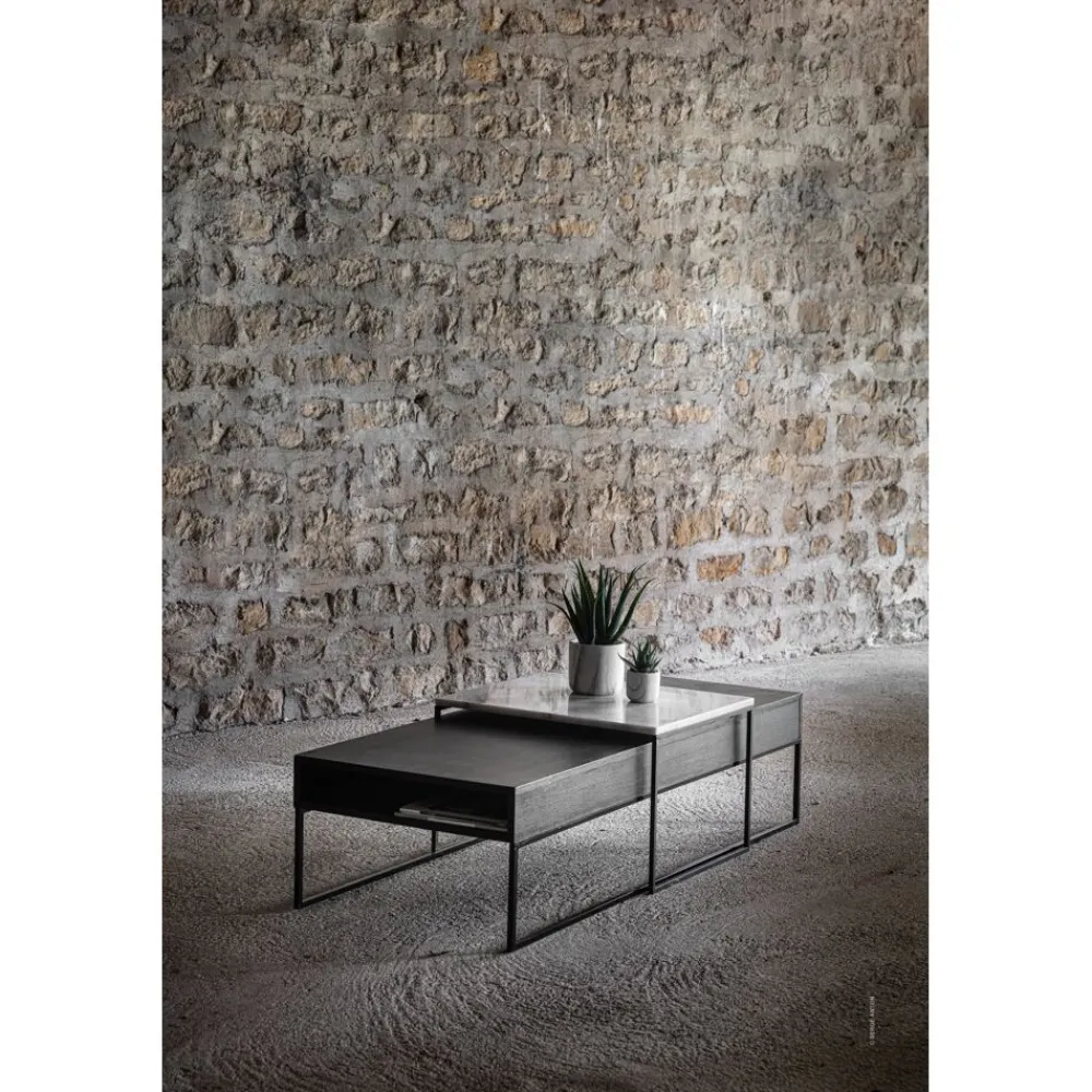 Pomax Concepts Modulaires-HEDON - pieds - métal - L 63 x W 50 x H 38 cm - noir