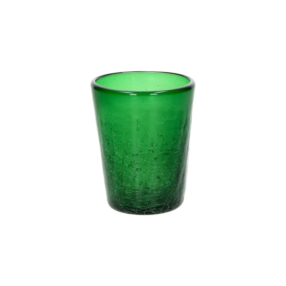 Pomax Verres-HIELO - gobelet - verre - DIA 8 x H 10 cm - vert foncé