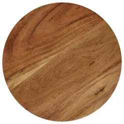 Pomax Saladiers / Plats À Servir-HOMMAGE - assiette - bois d'acacia - DIA 40 x H 2 cm - noyer