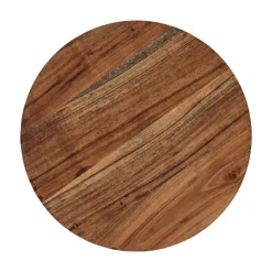 Pomax Saladiers / Plats À Servir-HOMMAGE - assiette - bois d'acacia - DIA 35 x H 2 cm - noyer