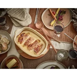 Pomax Saladiers / Plats À Servir-HOMMAGE - assiette - bois d'acacia - DIA 40 x H 2 cm - noyer