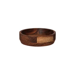 Pomax Saladiers / Plats À Servir-HOMMAGE - bol - bois d'acacia - DIA 14 x H 5 cm - noyer
