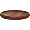 Pomax Saladiers / Plats À Servir-HOMMAGE - bol - bois d'acacia - DIA 25 x H 2,5 cm - noyer