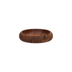 Pomax Saladiers / Plats À Servir-HOMMAGE - bol - bois d'acacia - DIA 12 x H 2,5 cm - noyer