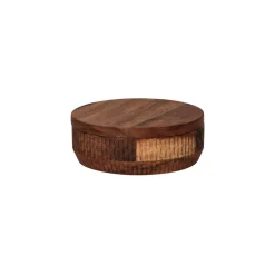 Pomax Saladiers / Plats À Servir-HOMMAGE - bol - bois d'acacia - DIA 14 x H 5 cm - noyer