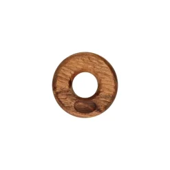 Pomax Accessoires-HOMMAGE - coquetier - bois d'acacia - DIA 10 x H 2,5 cm - noyer