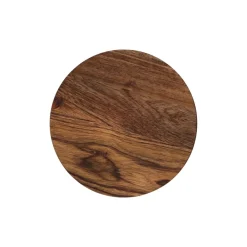 Pomax Saladiers / Plats À Servir-HOMMAGE - couvercle - bois d'acacia - DIA 17 x W 1,5 cm - noyer