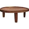Pomax Plateaux-HOMMAGE - plateau - bois d'acacia - DIA 36 x H 14 cm - noyer