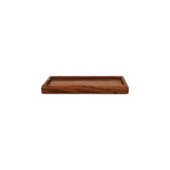 Pomax Plateaux-HOMMAGE - plateau - bois d'acacia - L 28 x W 20 x H 2,5 cm - noyer