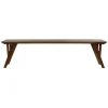 Pomax Bancs-HOPPER - banc - bois d'acacia - L 180 x W 40 x H 45 cm - noyer