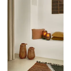 Pomax Coussins-HOPPOTA - coussin - coton - L 60 x W 40 cm - rouille