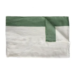 Pomax Linge De Table-INDIAN SUMMER - nappe - lin - L 350 x W 170 cm - vert