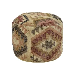 Pomax Coussins De Sol | Coussins-ISIS - coussin de sol - coton / chanvre - DIA 50 x H 35 cm - multicolore