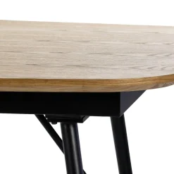 Pomax Tables-ITALO - table extensible - mdf / placage de bois / métal - L 180/230 x W 105 x H 76 cm - naturel