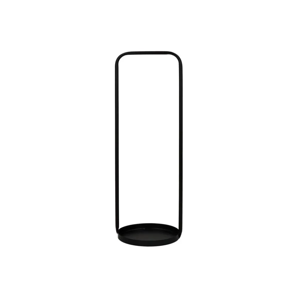 Pomax Chandeliers-JAZZ - bougeoir - métal - DIA 10,5 x H 34 cm - noir