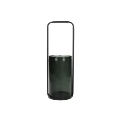 Pomax Chandeliers-JAZZ - bougeoir - métal - DIA 10,5 x H 34 cm - noir