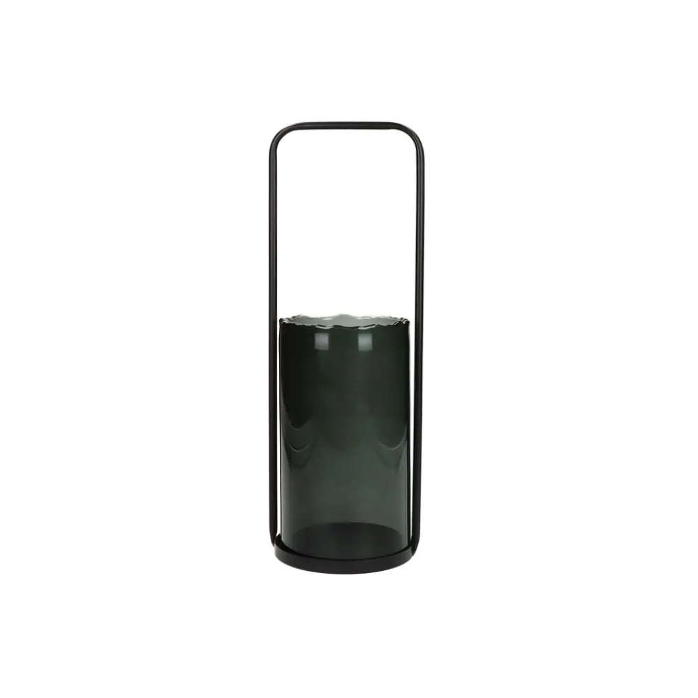 Pomax Chandeliers-JAZZ - bougeoir - métal - DIA 10,5 x H 34 cm - noir