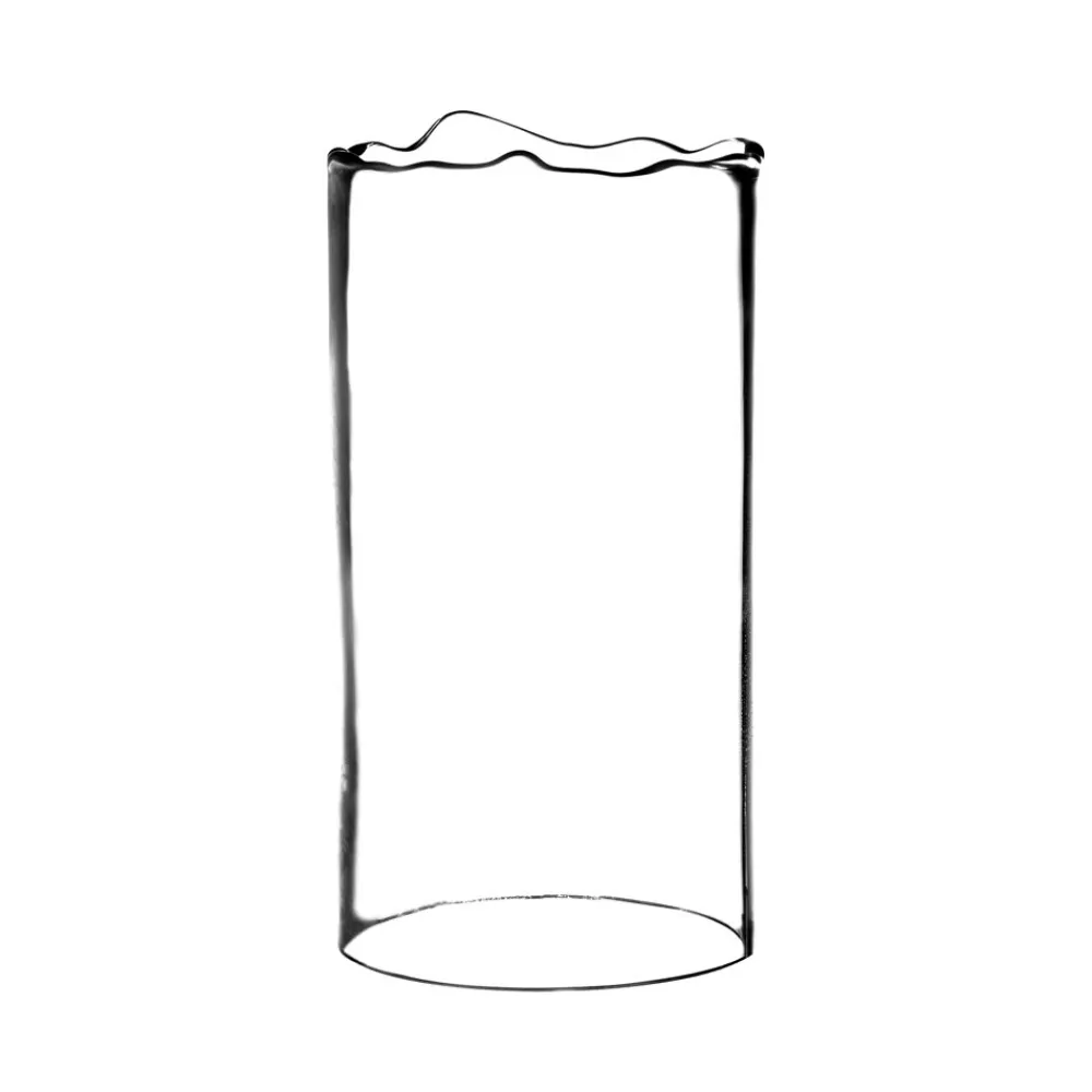 Pomax Photophores / T-lights-JAZZ - cylindre - verre - DIA 13 x H 24 cm - transparent
