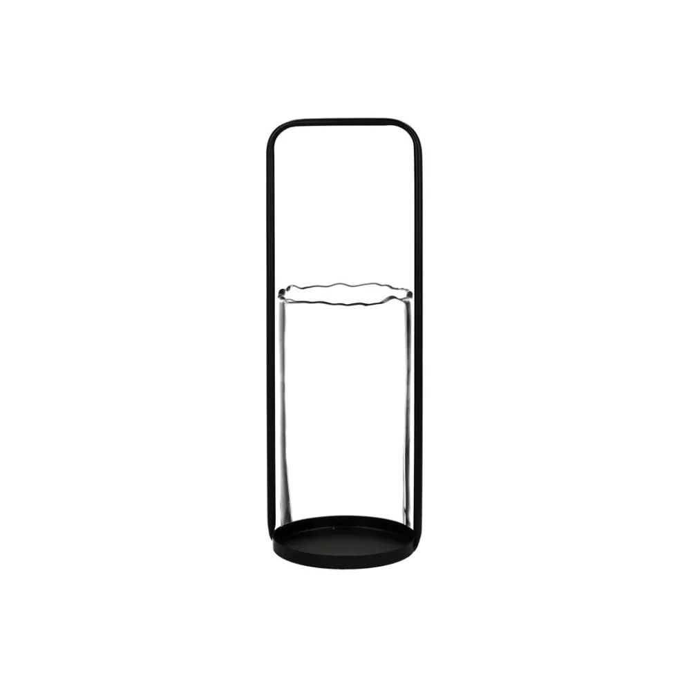 Pomax Photophores / T-lights-JAZZ - cylindre - verre - DIA 10 x H 18 cm - transparent