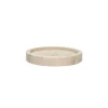 Pomax Chandeliers-JAZZ - dessous de bougie - bois de paulownia - DIA 16 x H 2,5 cm - naturel