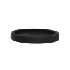 Pomax Chandeliers-JAZZ - dessous de bougie - bois de paulownia - DIA 16 x H 2,5 cm - noir