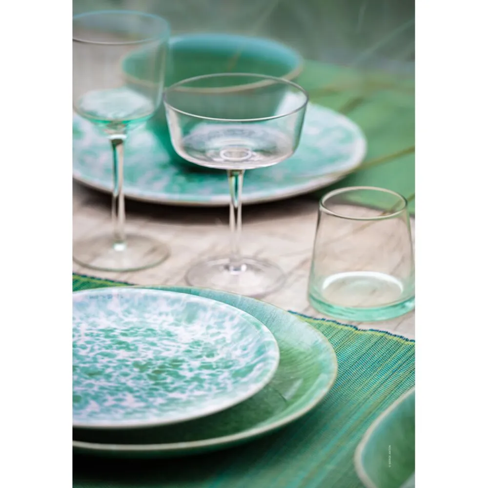 Pomax Verres-JOHN'S - verre à vin blanc - verre - DIA 8,5 x H 18,5 cm - vert pâle