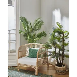 Pomax Plantes-JUNGLE FEVER - plante artificielle - synthétique / métal - H 130 cm - vert