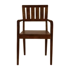 Pomax Chaises-KATO - chaise - bois de mangier - L 54 x W 48 x H 89 cm - noyer