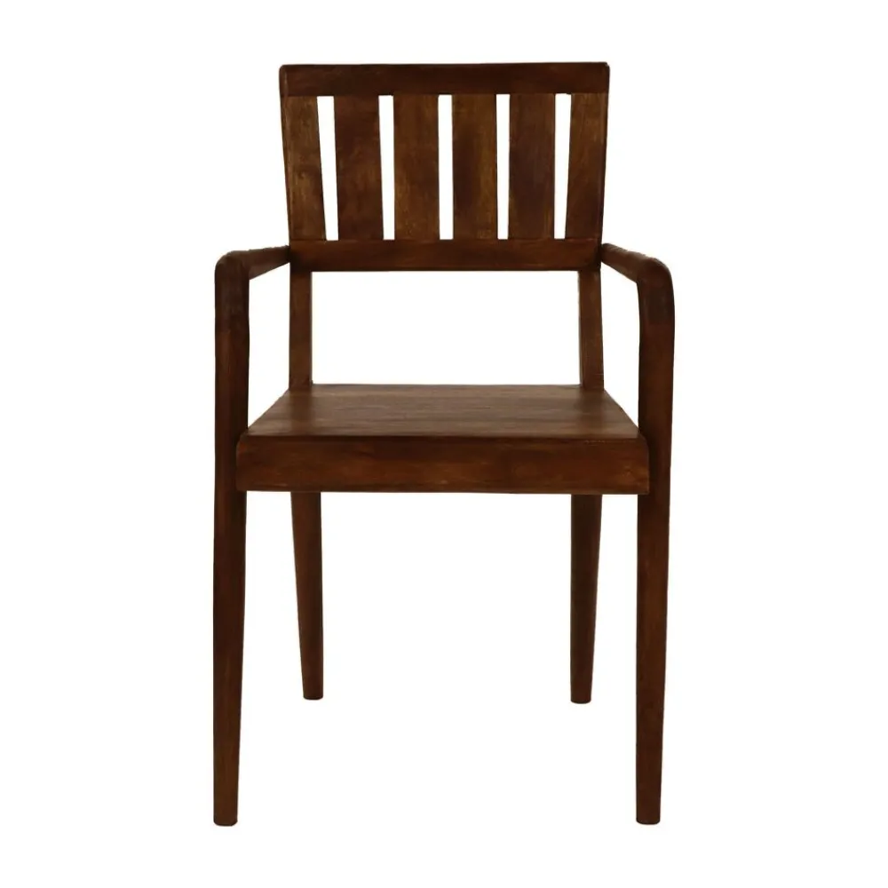 Pomax Chaises-KATO - chaise - bois de mangier - L 54 x W 48 x H 89 cm - noyer