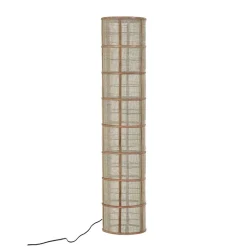 Pomax Lampadaires-KHONG - lampadaire - bambou / lin - DIA 25 x H 120 cm - naturel
