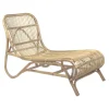 Pomax Canapés-KIM - chaise-longue - rotin - L 66 x W 118 x H 77 cm - naturel