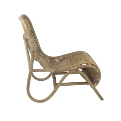 Pomax Canapés-KIM - fauteuil - rotin - L 66 x W 80 x H 77 cm - naturel