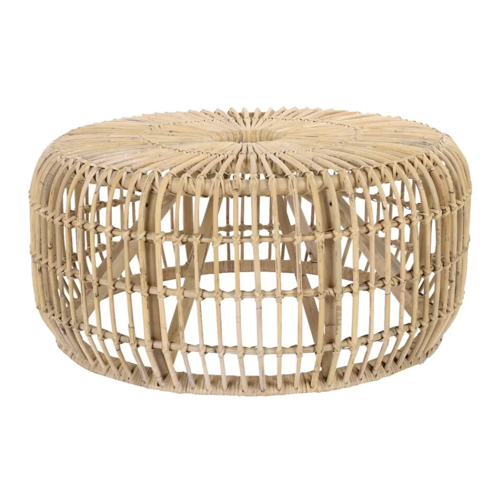 Pomax Tables Basses | Tables-KIM - table basse - rotin - DIA 80 x H 35 cm - naturel