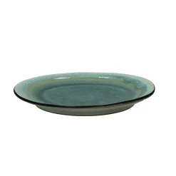 Pomax Vaisselle-KIMO - assiette à dessert - grès - DIA 21 x H 2 cm - aqua