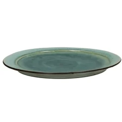 Pomax Vaisselle-KIMO - assiette plate - grès - DIA 27 x H 2 cm - aqua