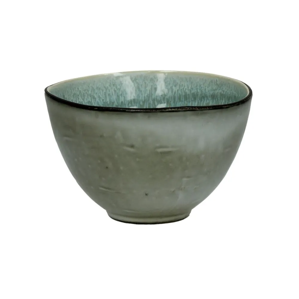 Pomax Vaisselle-KIMO - bol à céréales - grès - DIA 13,5 x H 8,5 cm - aqua